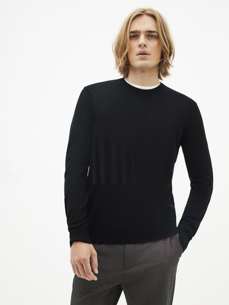 Celio Černý pánský vlněný svetr Celio