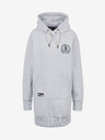 SuperDry Šedé dámské mikinové šaty Superdry T&F Hood
