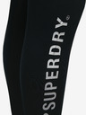 SuperDry Černé dámské sportovní legíny s nápisem Superdry