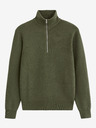 Celio Khaki pánský svetr se stojáčkem Celio