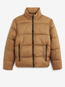 Celio Hnědá pánská prošívaná zimní bunda Celio Vusun