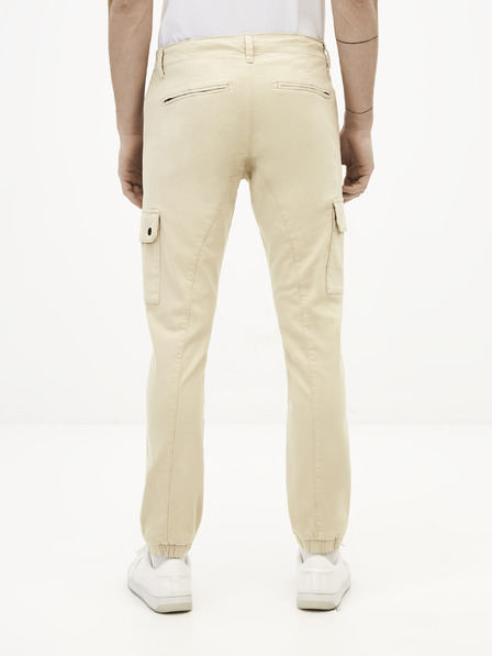 Celio Krémové pánské kalhoty Celio Solyte