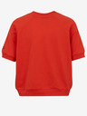 SuperDry Červený dámský crop top s potiskem Superdry Workwear Cropped Sweat Crew