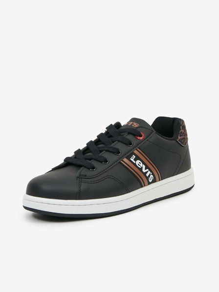 Levi's® Hnědo-černé klučičí tenisky Levi's® Brandon Lace