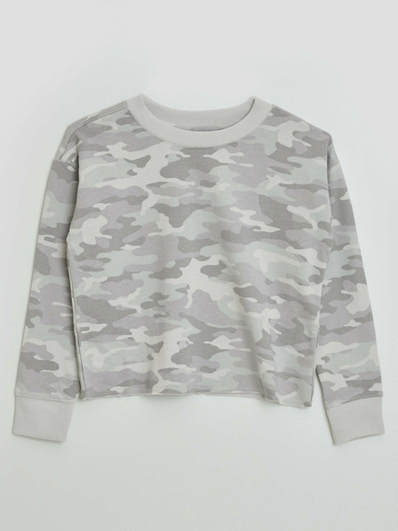 GAP Dětská mikina s army vzorem GAP