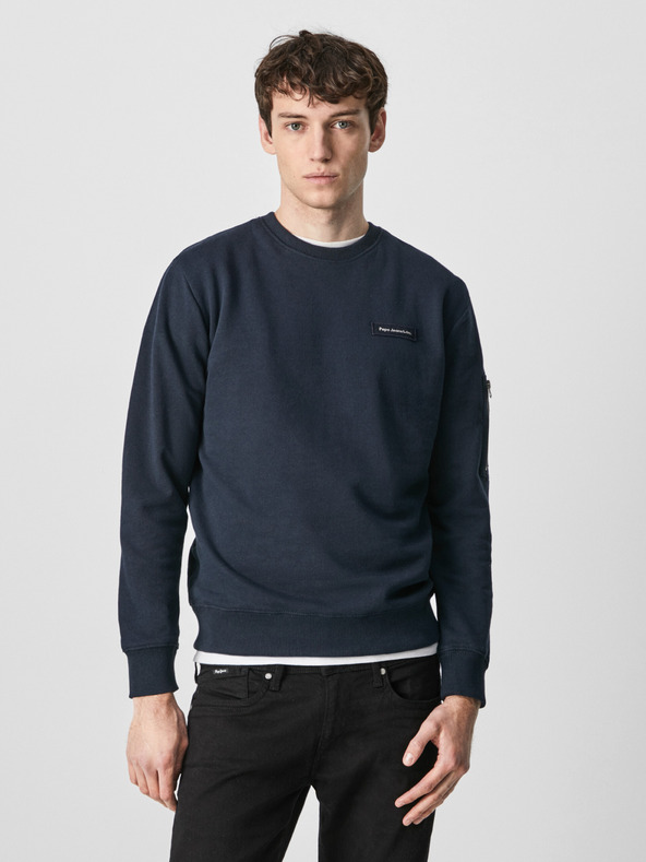 Pepe Jeans Tmavě modrá pánská mikina Pepe Jeans Devon