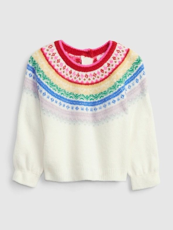 GAP Baby pletený svetr se vzorem GAP