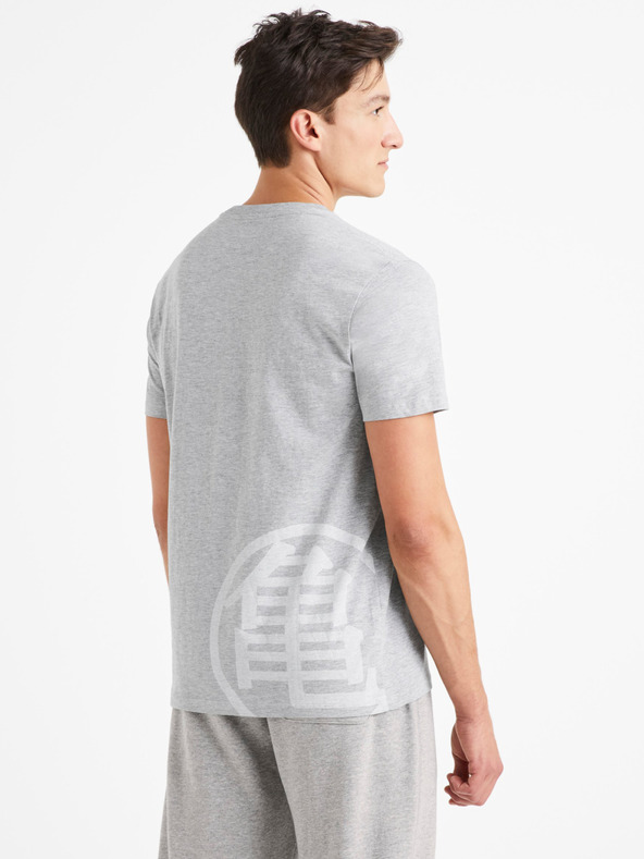 Celio Šedé pánské tričko Celio Dragon Ball Super