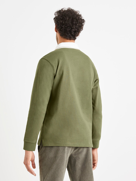Celio Zelené pánské polo tričko Celio Vemix