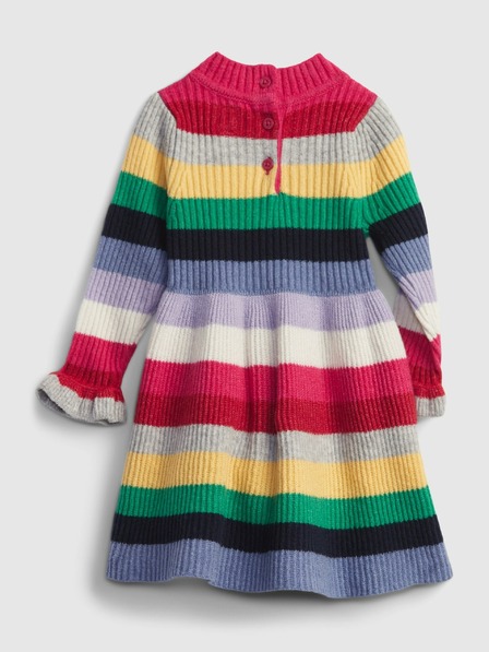 GAP Baby pruhované šaty s volánky