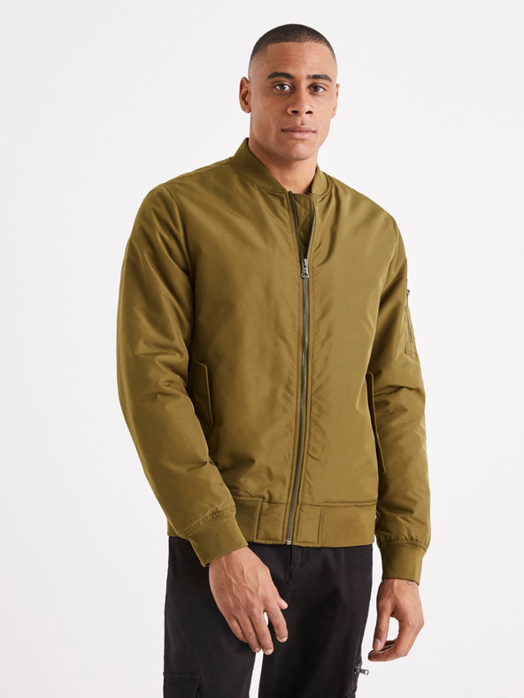 Celio Khaki pánská bunda Celio Bujames