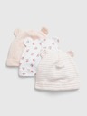 GAP Baby čepice s oušky, 3 ks GAP
