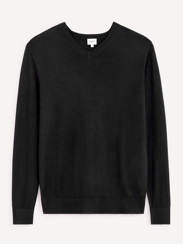 Celio Černý pánský svetr Celio Befisrtv