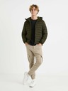 Celio Béžové pánské kalhoty Celio Vokit