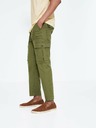 Celio Khaki pánské kalhoty Celio Loking