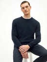 Celio Tmavě modrý pánský kašmírový svetr Celio Jecloud