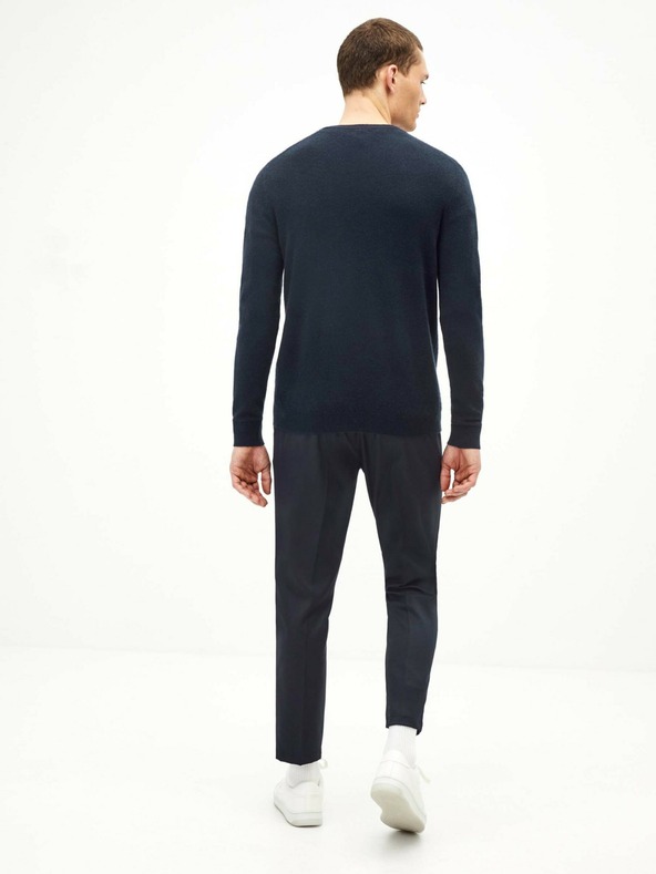 Celio Tmavě modrý pánský kašmírový svetr Celio Jecloud