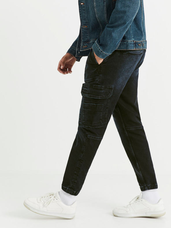 Celio Tmavě modré pánské džínové kalhoty Celio Vojog