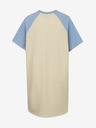 SuperDry Modro-růžové dámské šaty s potiskem Superdry Cali Surf Raglan Tshirt Dress