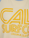 SuperDry Modro-růžové dámské šaty s potiskem Superdry Cali Surf Raglan Tshirt Dress