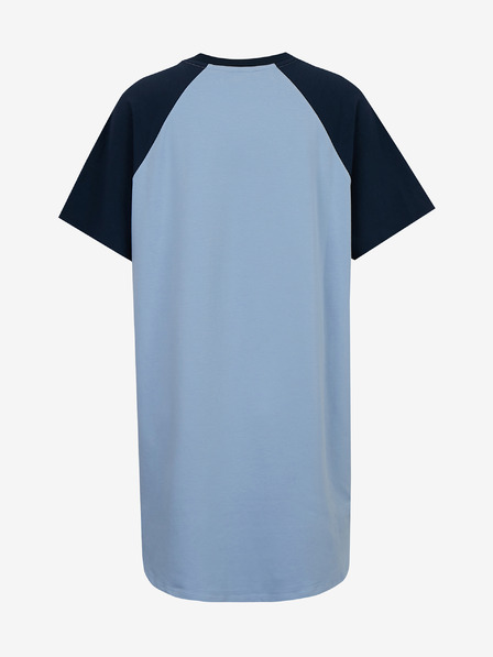 SuperDry Černo-modré dámské šaty s potiskem Superdry Cali Surf Raglan Tshirt Dress