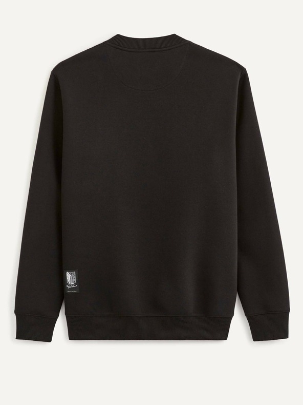 Celio Černá pánská mikina Celio Attack on Titan