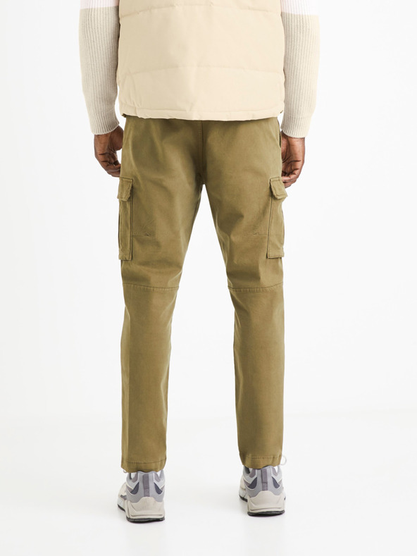 Celio Khaki pánské kalhoty Celio Volcan