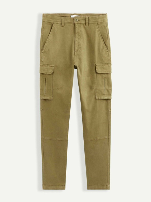 Celio Khaki pánské kalhoty Celio Volcan