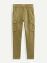 Celio Khaki pánské kalhoty Celio Volcan