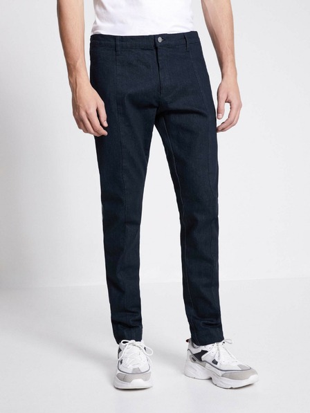 Celio Tmavě modré pánské slim fit džíny s pruhem Celio C25