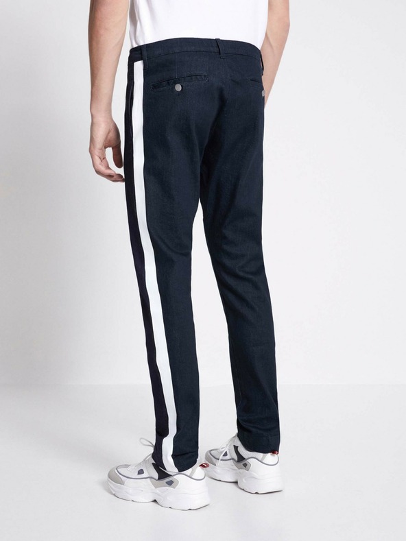 Celio Tmavě modré pánské slim fit džíny s pruhem Celio C25