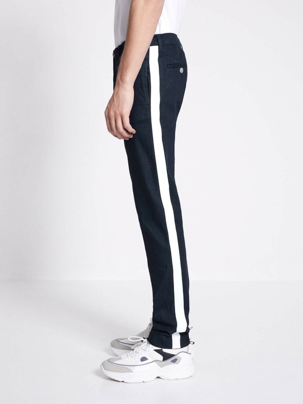 Celio Tmavě modré pánské slim fit džíny s pruhem Celio C25