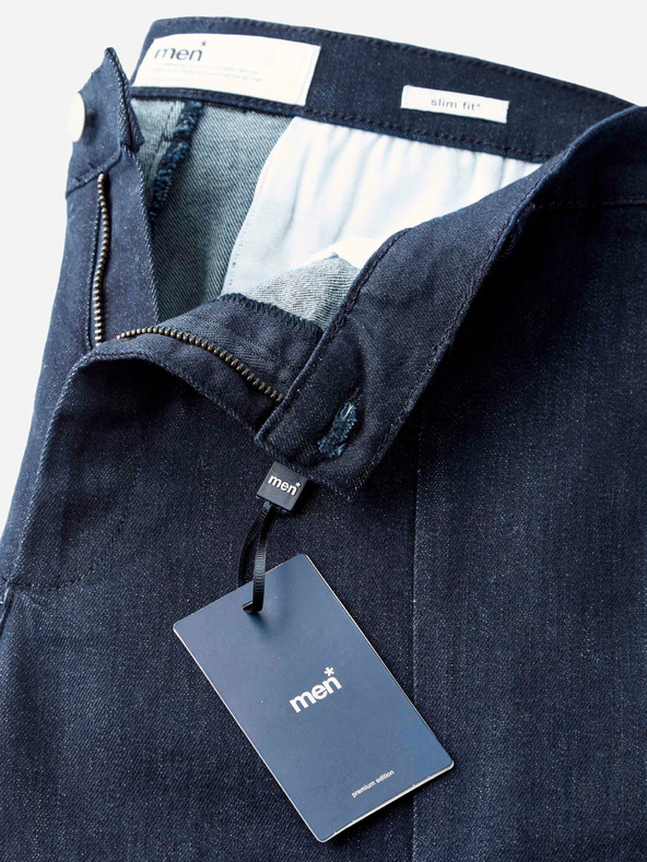 Celio Tmavě modré pánské slim fit džíny s pruhem Celio C25