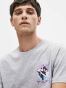 Celio Světle šedé pánské tričko s potiskem Celio Street Fighter