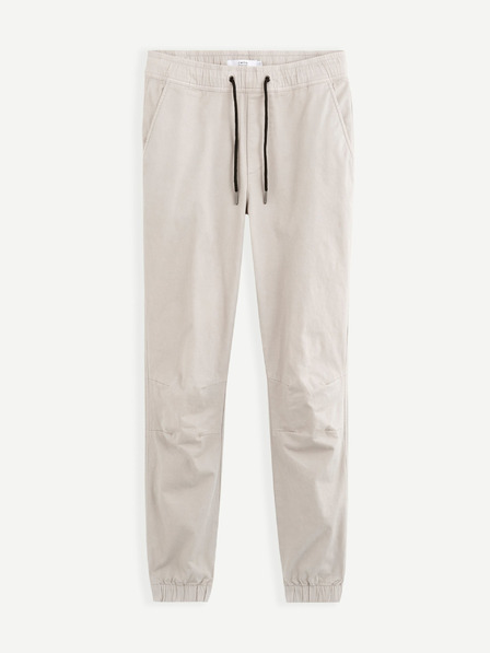 Celio Světle šedé pánské kalhoty Celio Voyage