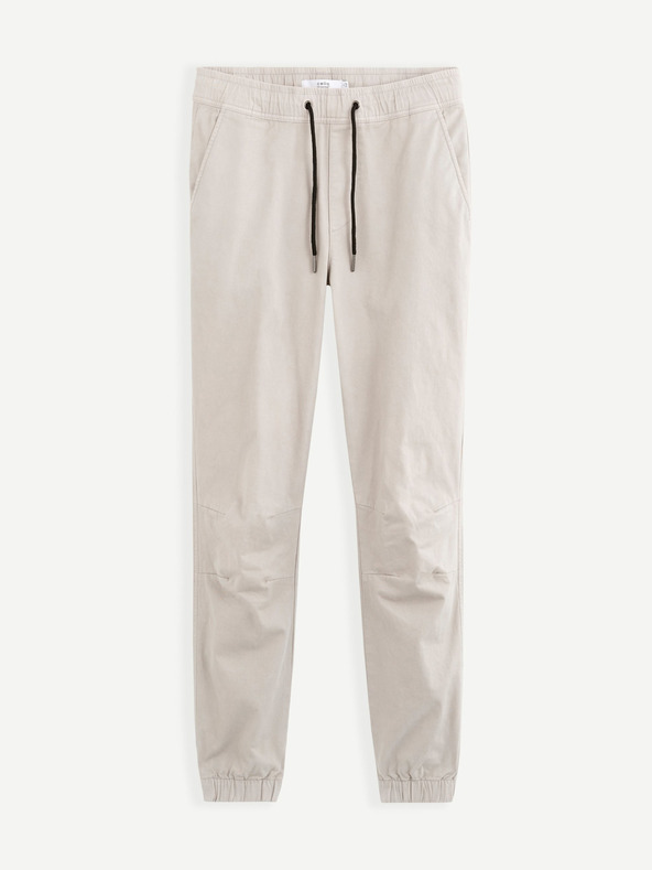 Celio Světle šedé pánské kalhoty Celio Voyage