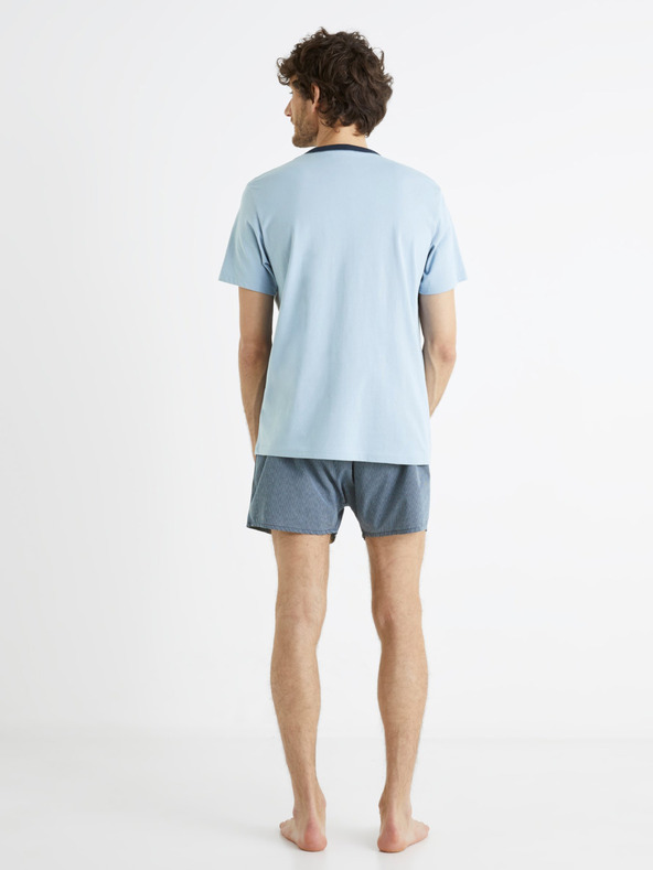 Celio Modré pánské pyžamo Celio Bigbro