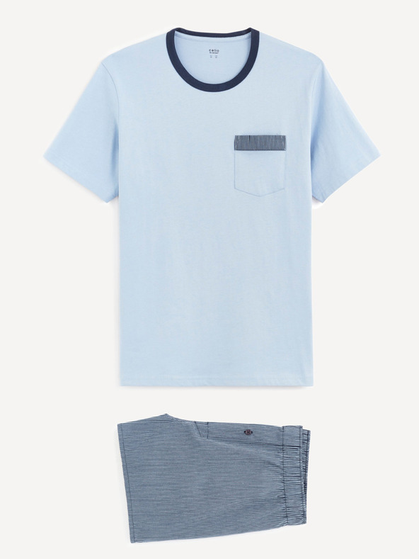 Celio Modré pánské pyžamo Celio Bigbro