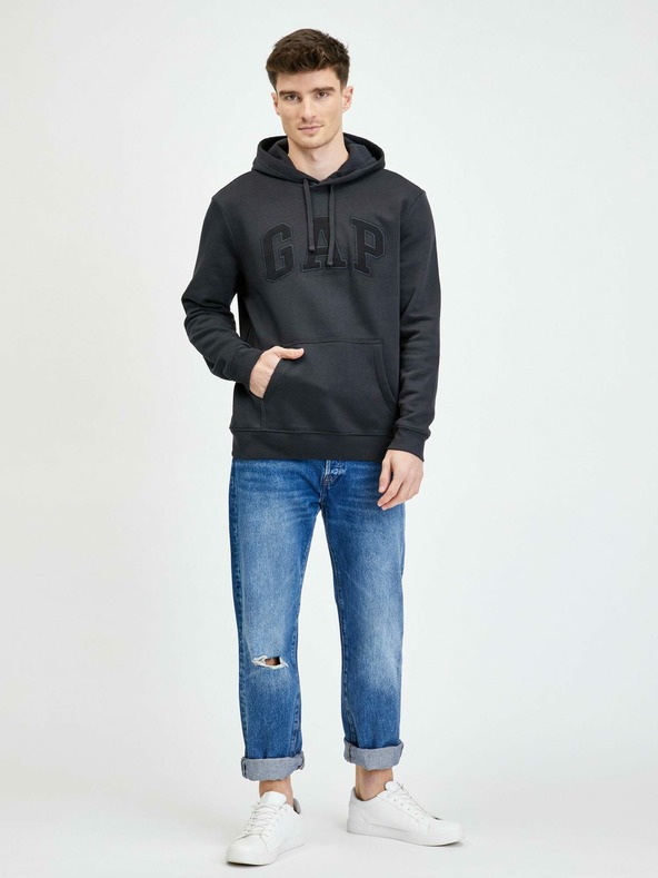GAP Mikina fleece logo Gap kapuce GAP