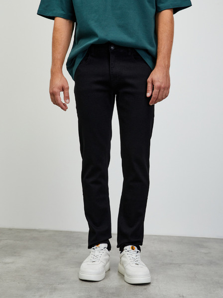 ZOOT.lab Černé pánské straight fit džíny ZOOT.lab Mario