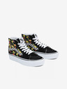 Vans Černé dámské vzorované kotníkové kožené tenisky na platformě VANS