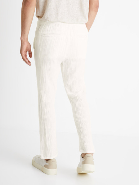 Celio Bílé pánské kalhoty Celio Cobogaze