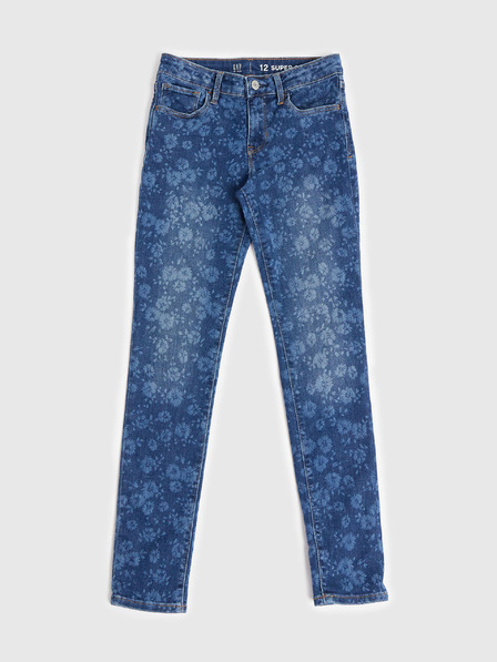 GAP Dětské džíny skinny floral GAP