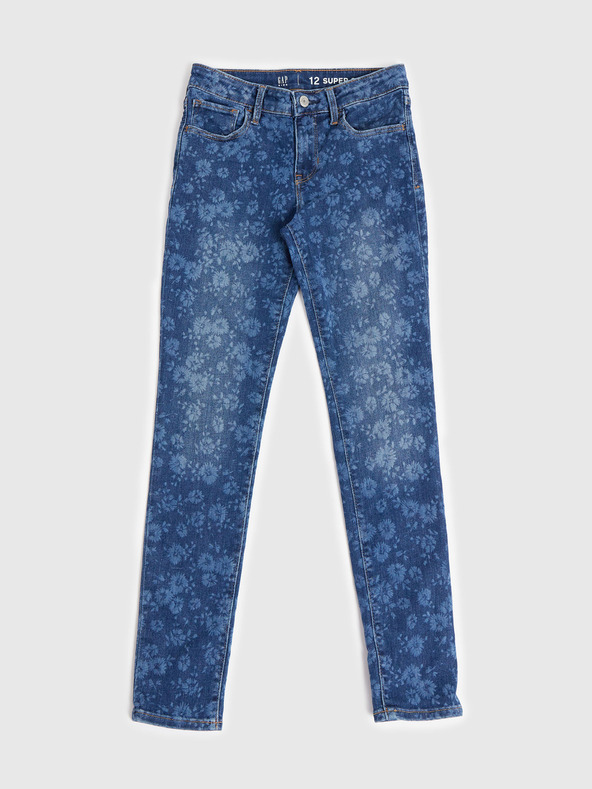 GAP Dětské džíny skinny floral GAP