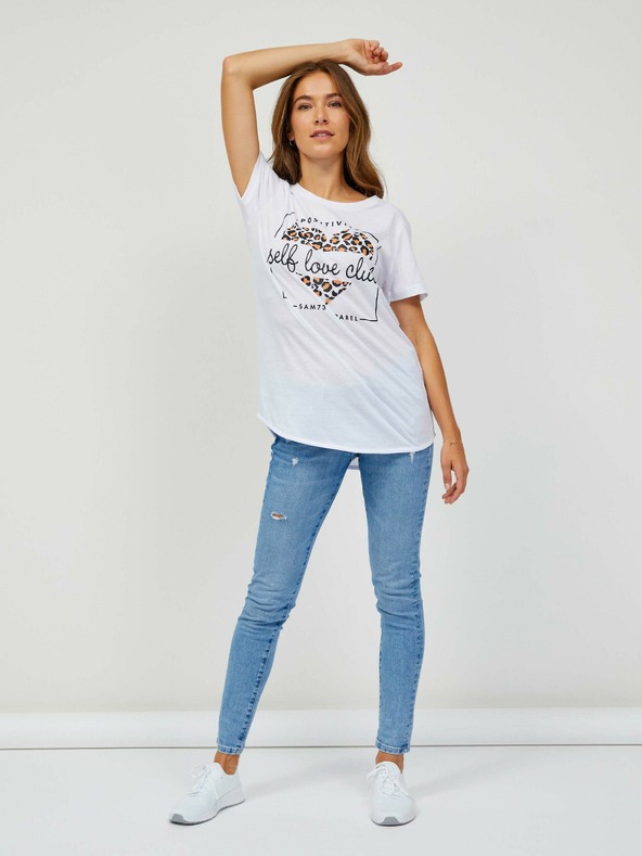 Sam 73 Bílé dámské tričko SAM 73 Inathi