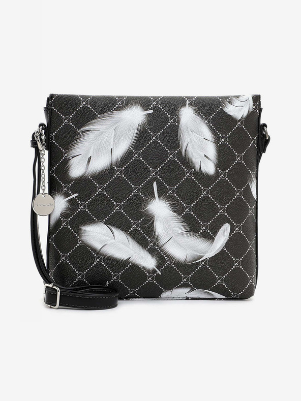 Tamaris Černá vzorovaná crossbody kabelka Tamaris Anastasia Classic
