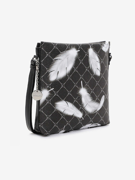 Tamaris Černá vzorovaná crossbody kabelka Tamaris Anastasia Classic