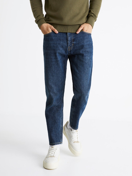 Celio Modré pánské straight fit džíny Celio C85 Corelax2