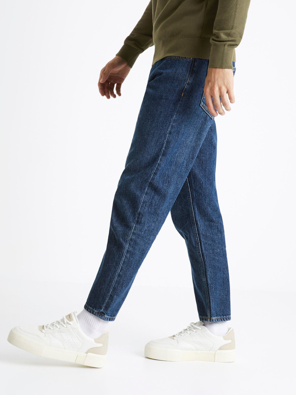 Celio Modré pánské straight fit džíny Celio C85 Corelax2