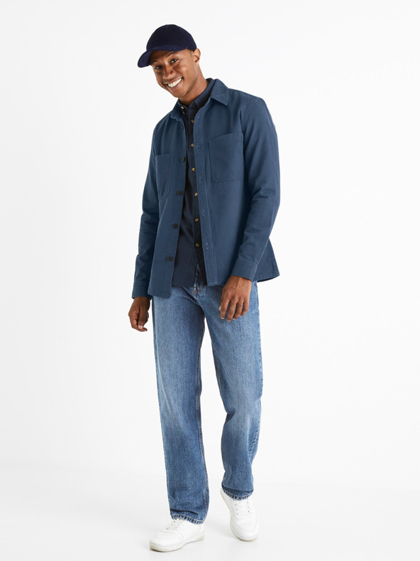 Celio Modrá pánská košile Celio Camone